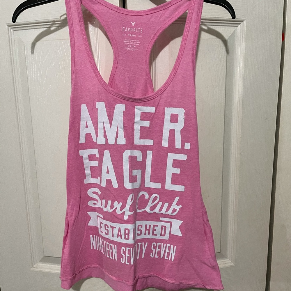 American Eagle Surf Club Tank Top Pink